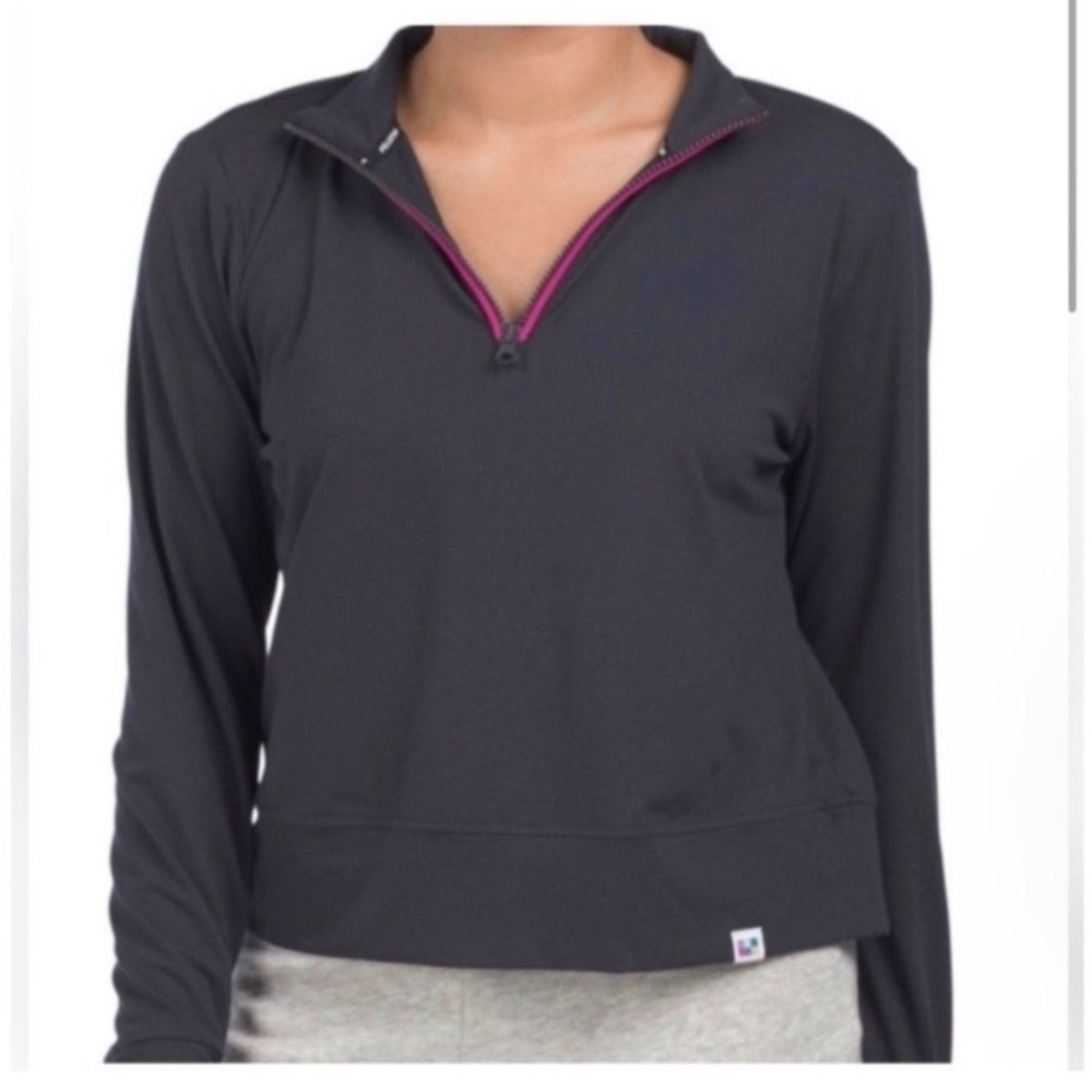 PELOTON Gray 1/2 Zip Sweatshirt